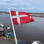 Onboard the getaway ferry.  Day one of a trip to the Low Countries
